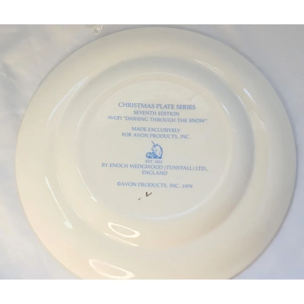 Christmas On The Farm 1973 Avon Christmas Plate